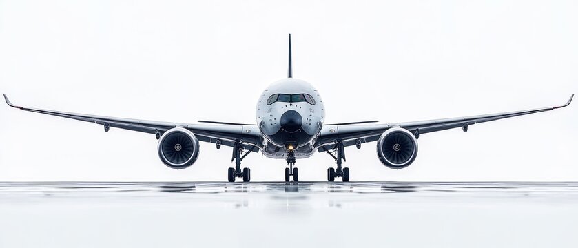 Airbus A350-1000 on the Runway: A Majestic View