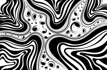 black and white abstract background Print, wallpaper, pattern background and Adobe illustrator artwork