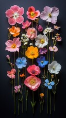 Vibrant Floral Arrangement: A Symphony of Colors