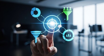 Sales Funnel Optimization – Digital Marketing Analytics, Conversion Rate Dashboard, Targeting Interface