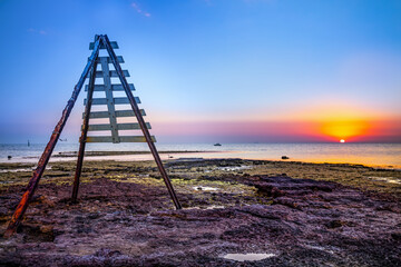 Fototapeta premium sunset on the beach, rickett's point