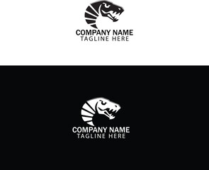 Eagle Logo with WiFi Signal Modern Technology Branding