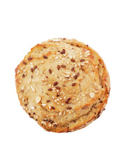 Wheat roll with the addition of potato flakes and rye flour with oatmeal, linseed, sesame and...