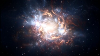 Radiant Cosmic Collision in Deep Space 
