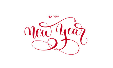 Hand-Drawn Calligraphy – Happy New Year Lettering