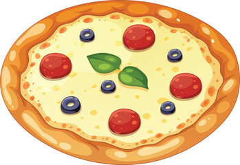 pizza isolated on white background