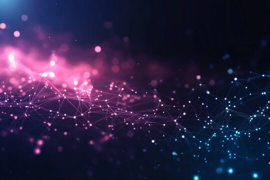 Futuristic Technology Network Visualization with Data Integration and Computational Processes