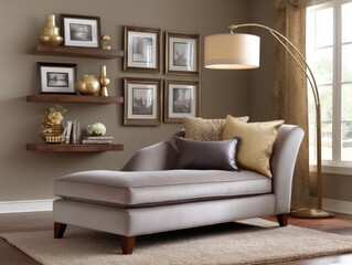 Elegant living room setup modern home interior design cozy environment inviting viewpoint contemporary aesthetics