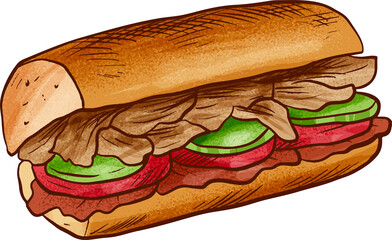 ham and cheese sandwich