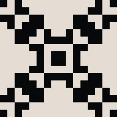 Mid century modern geometric pattern vector. Graphical illustration for a unique textiles and home d&eacute;cor.