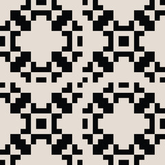 Mid century modern geometric pattern vector. Graphical illustration for a unique textiles and home décor.