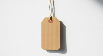 Blank Kraft Paper Tag Mockup Perfect for Branding and Design Projects