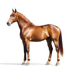horse isolated on white background