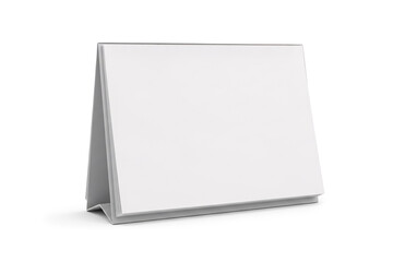 3d Rendering of Blank Desk Calendar Mockup Isolated on White Background