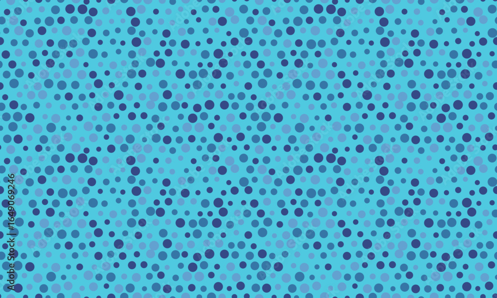 Aufkleber abstract blue circle pattern. seamless texture of varying sized dots, ideal for backgrounds, website