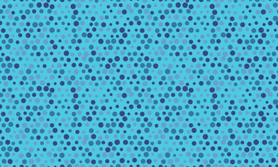 Abstract blue circle pattern.  Seamless texture of varying sized dots, ideal for backgrounds, website design, or textile prints.  Represents connection, unity, or data visualization.