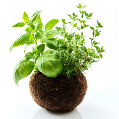 fresh vegetables on white background