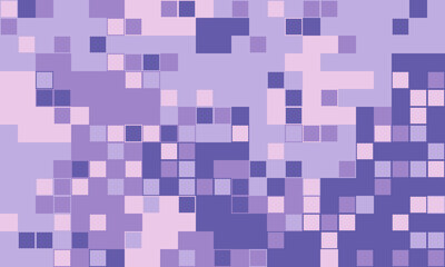 Abstract pixel art background.  Soft purple hues create a calming, digital mosaic. Ideal for websites, presentations, or social media.  Represents technology, data, or modern design.