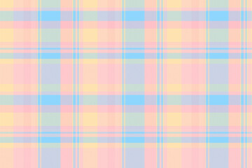 Doodle check vector texture, exotic background pattern textile. Conceptual plaid seamless fabric tartan in light and moccasin colors.
