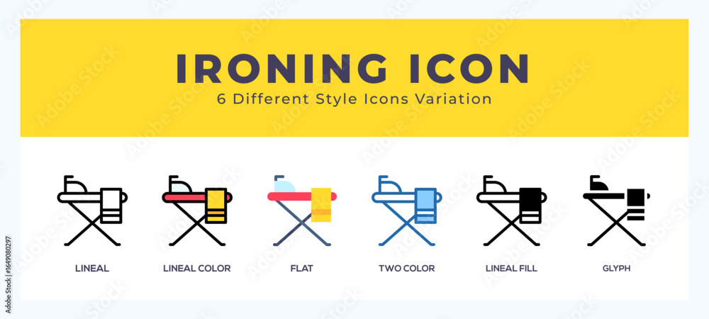 Poster ironing icon for web. mobile apps and ui.