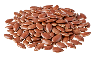 Flax seeds (handful) , isolated on transparent background, png