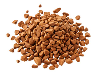 Obraz premium Instant coffee (granules) , isolated on transparent background, png