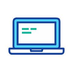 Fototapeta premium Laptop Icon Isolated on Transparent Background