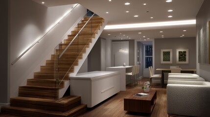 Modern home interior design urban residence architectural photo contemporary style wide angle view interior design inspiration
