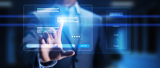 AI-Powered Chatbot Communication Interface for Customer Support Solutions.
