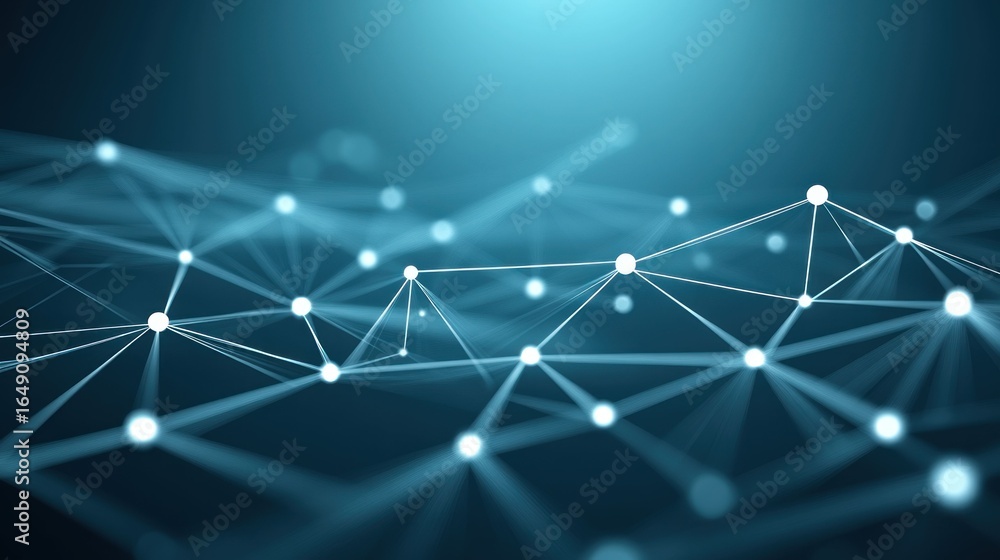 Poster abstract network connections: digital nodes and interconnections