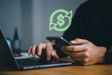 Seamless mobile payments using smartphone and laptop for quick transfers
