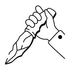 A hand drawn style icon showing a tribal mask 

