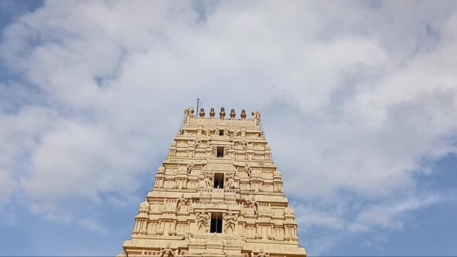 the timelapse mallikarjuna swamy in hindu temple srisilam lord of shiva in Andhra pradesh india