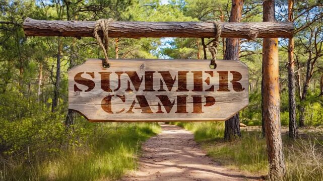 Summer camp poster.