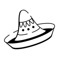 A hand drawn style icon showing a tribal mask 

