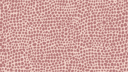 Materiał do szycia Minimalistic reptile skin inspired pattern with irregular pink shapes on a light background, perfect for modern and contemporary textile or wallpaper designs.