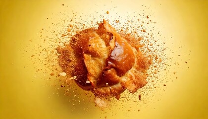 Golden brioche bread