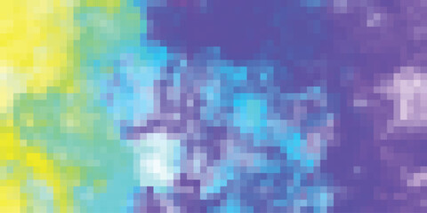 Abstract mosaic background featuring gradient color transitions and pixelated digital texture for creative visuals