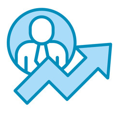 Growth Arrow  Icon Element For Design