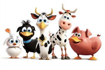 Cartoon farm animals (2)