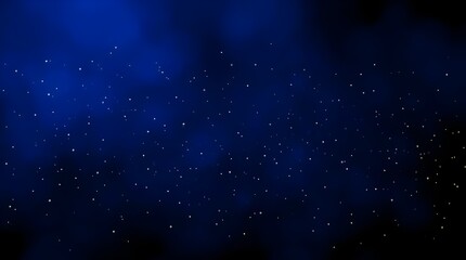Night Sky Sparkle Dark Blue Background with Glimmering Lights Particle Bokeh
