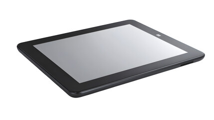 Modern digital tablet with blank display isolated on white