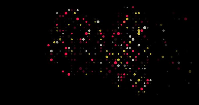 Visual Effect Video Circles Appearing to Create Libya Map