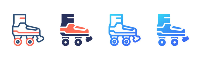 Roller Skates icon sheet multi style collection