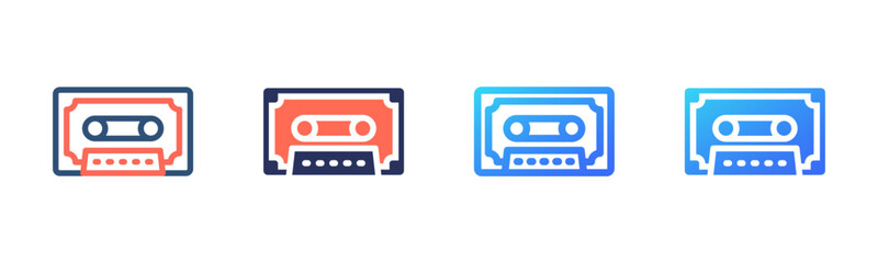 Cassette Tape icon sheet multi style collection