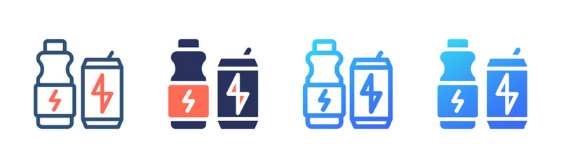 Energy Drink icon sheet multi style collection