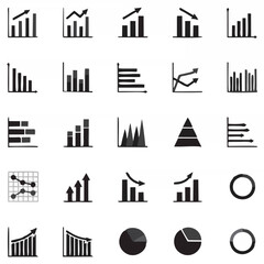 Set of business graph icon, S...