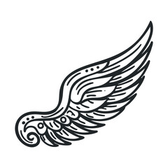 Elegant wing design for artistic projects and creative expressions