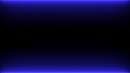 Abstract Blue Neon Light Frame Border on a Dark Gradient Background glow