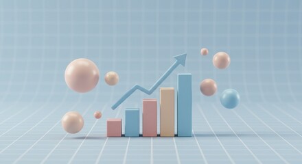 Business growth strategies digital marketing infographic modern office aerial view data visualization techniques